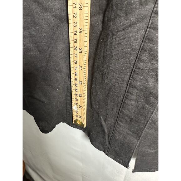 Spense Linen Blend Dress Womens Sz 8 Milatary Goth Steampunk Grunge Gorpcore - Picture 3 of 7